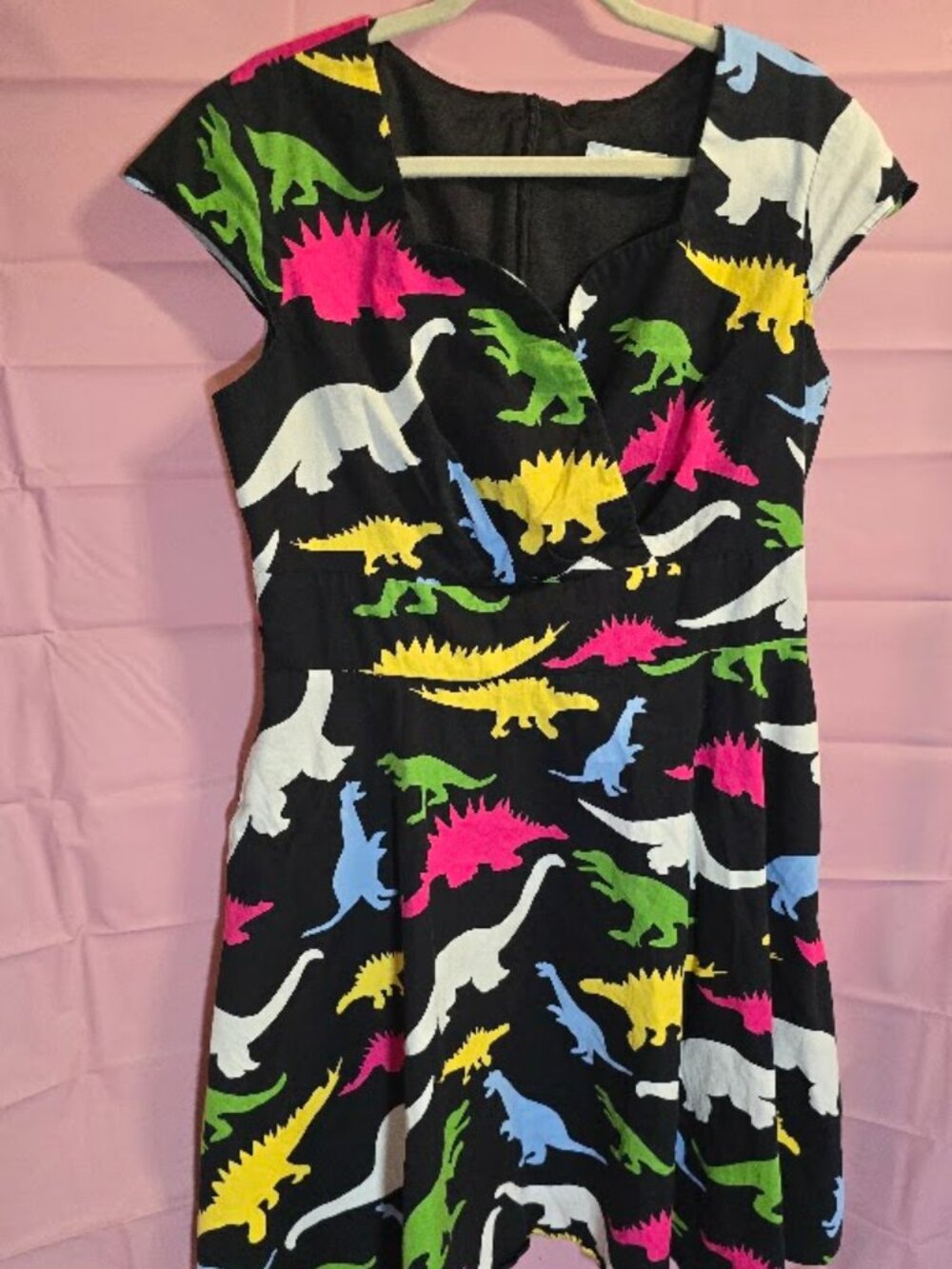 Rawr-some Retro Dinosaur Dress (With Pockets!) - Hanpceirs